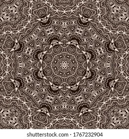 Vector mosaic background with small central star surrounded by an octagonal figure.