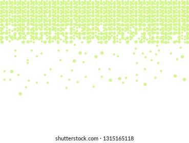 vector mosaic circles green background