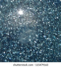 Vector mosaic. Illusion of the star sky.