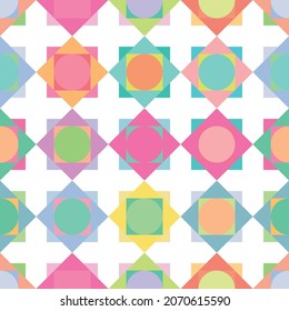 vector mosaic seamless pattern. Geometric texture concept