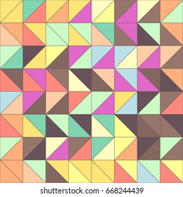 vector mosaic seamless pattern. Geometric texture concept. 076