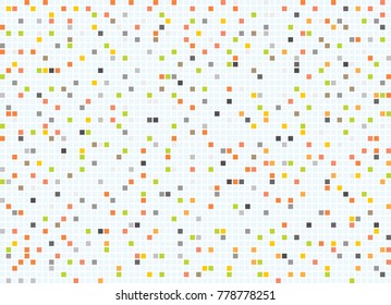 Vector mosaic style in colorful pattern, classic look, simplicity. Idea for graphic,web design and presentation, background, wallpaper, art, interior. EPS10.