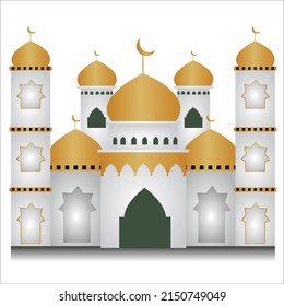 vector mosque building that can be applied to poster banners and stickers