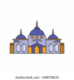 Vector mosque. Vector flat. Mosque Icon