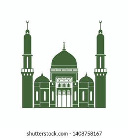 Vector mosque. Vector flat. Mosque Icon