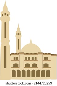 vector of mosque for graphic designer use