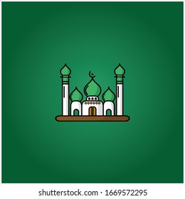 Vector mosque icon. For icon app or website