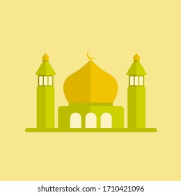 Vektorillustration der Moschee. Moschee-Vektorillustration-Illustrations-Design-Vorlage