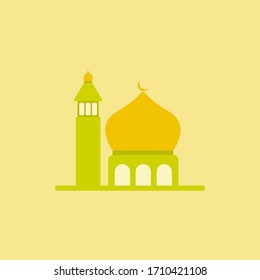 Vector of Mosque. Mosque icon vector Illustration design template