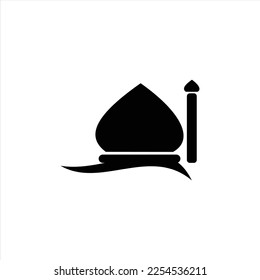 vector mosque icon suitable for logos and simple designs