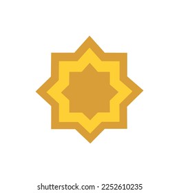 Vector mosque Icon white black