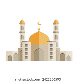 Vector Mosque Islamic Building Icon