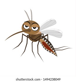 Vector Mosquito Cartoon Character Design Stock Vector (Royalty Free ...