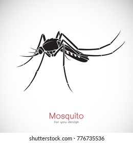 Vector of a Mosquito design on white background. Insect. Animal.
