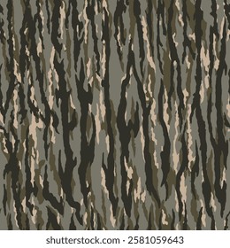 vector mossy oak camouflage pattern, tree bark camo