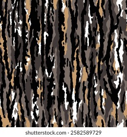 vector mossy oak camouflage pattern, tree bark camo