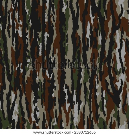 vector mossy oak camouflage pattern, tree bark camo
