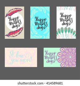 Vector mothers day card. Can be used as midsummer and save the date cards