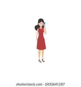 vector mother's day mother with pose happy