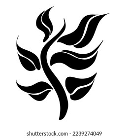 a vector motif design in an abstract form to meet template or edit needs