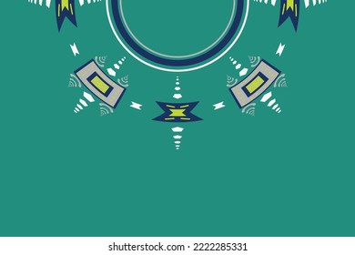Vector Motif Geometric Ethnic oriental pattern traditional. Ombre Pattern digital artwork textile print on fabric, Illustration