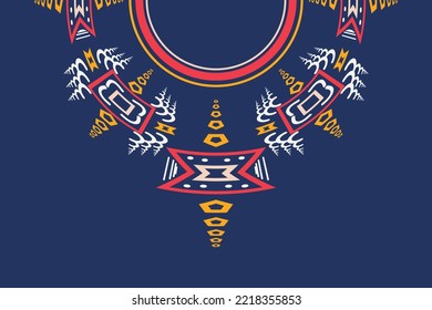 Vector Motif Palestinian fashion neck ornament