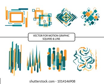 Vector for motion graphic element square