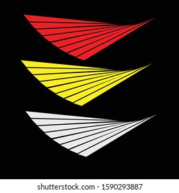 vector motion speed template with black background