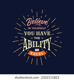 Vector Motivation Lettering Hand Drawn Quote Greeting Card