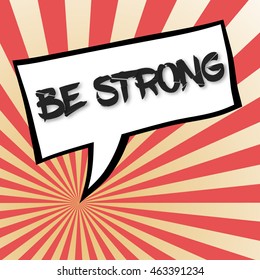 Vector motivational poster template. Sunburst retro background.