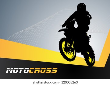 Vector motocross. Clip-art