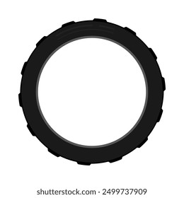 vector of motorbike tires without rims. simple design. flat style. automotive components. tire factory. tire products. tire components. tire parts