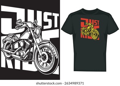 Vector Motorcycle Bike T shirt Design
