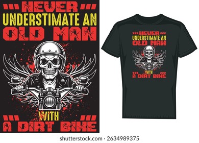 Vector Motorcycle Bike T shirt Design