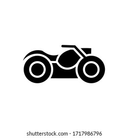 Vector of motorcycle design concept template, isolated on white background.