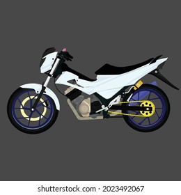 Vector motorcycle with details, good for your business in the field of motorcycle, workshops, and others.