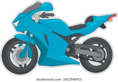 vector motorcycle drawing without background