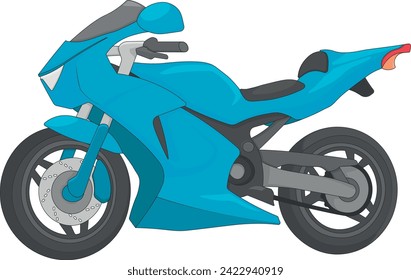 vector motorcycle drawing without background