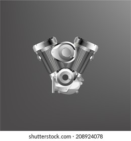 vector of motorcycle engine