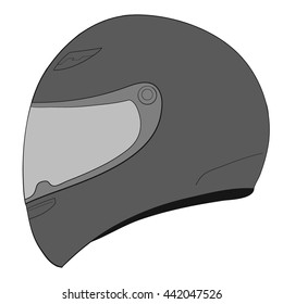 vector motorcycle helmet