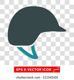 Vector Motorcycle Helmet EPS vector icon. Illustration style is flat iconic bicolor soft blue symbol on a transparent background.