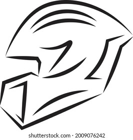 Vector of Motorcycle Helmet  Logo