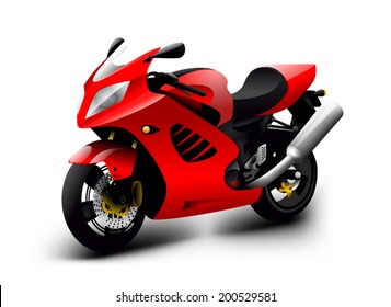 vector motorcycle illustration