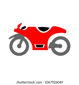 vector Motorcycle illustration - vector motorbike symbol, race bike
