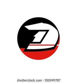 Vector of motorcycle racer icon. Business team sport icon. Business icon for the company. Abstract symbol of racer. Race driver.