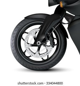 vector motorcycle wheel