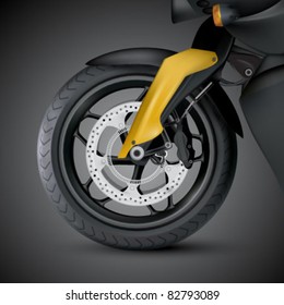 Vector Motorcycle Wheel