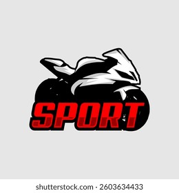 vector motosport logo design motorcycle racing