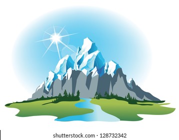 Montaña vectorial