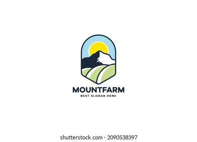 Vector Mountain Adventure Logo Template